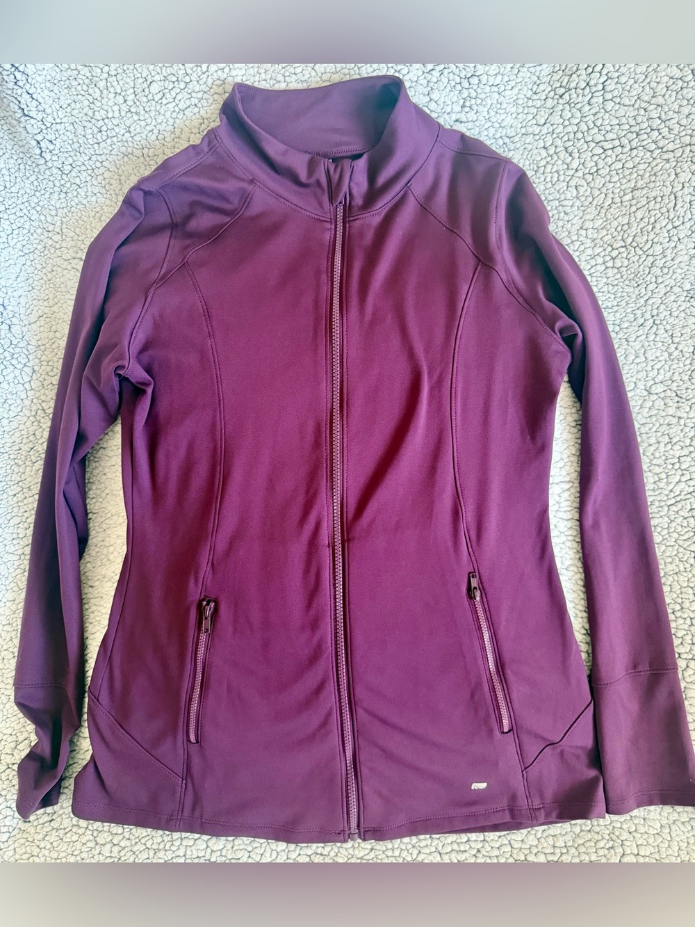 Marika Plum Full-Zip Bomber Jacket